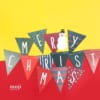 Bộ cờ treo xmas tam giác merry christmas - Mix