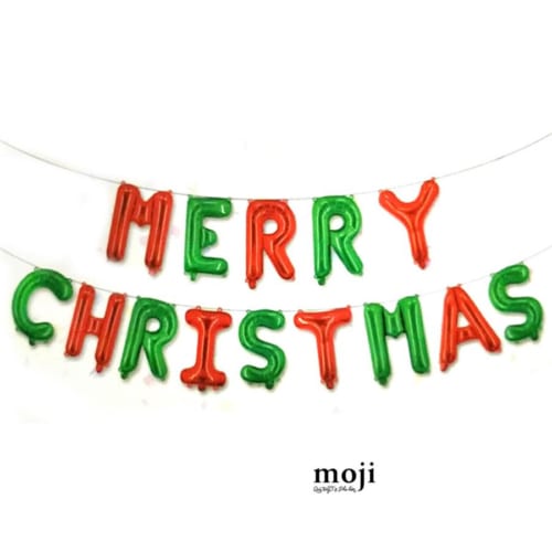 Bóng bay xmas Merry Christmas color - Mix