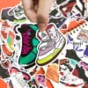 Sticker đa năng dán valy không thấm nước Sneaker Style set100 - Mix